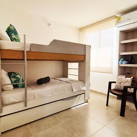 Refugio Cerca Del Mar Con Piscina Y Aire Acondicionado, Ideal 6 * Cartagena